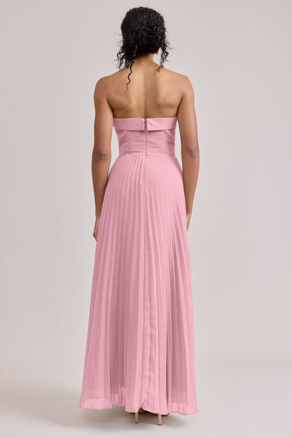 Saylor Chiffon Pleated Dress | Made To Order | Rosette