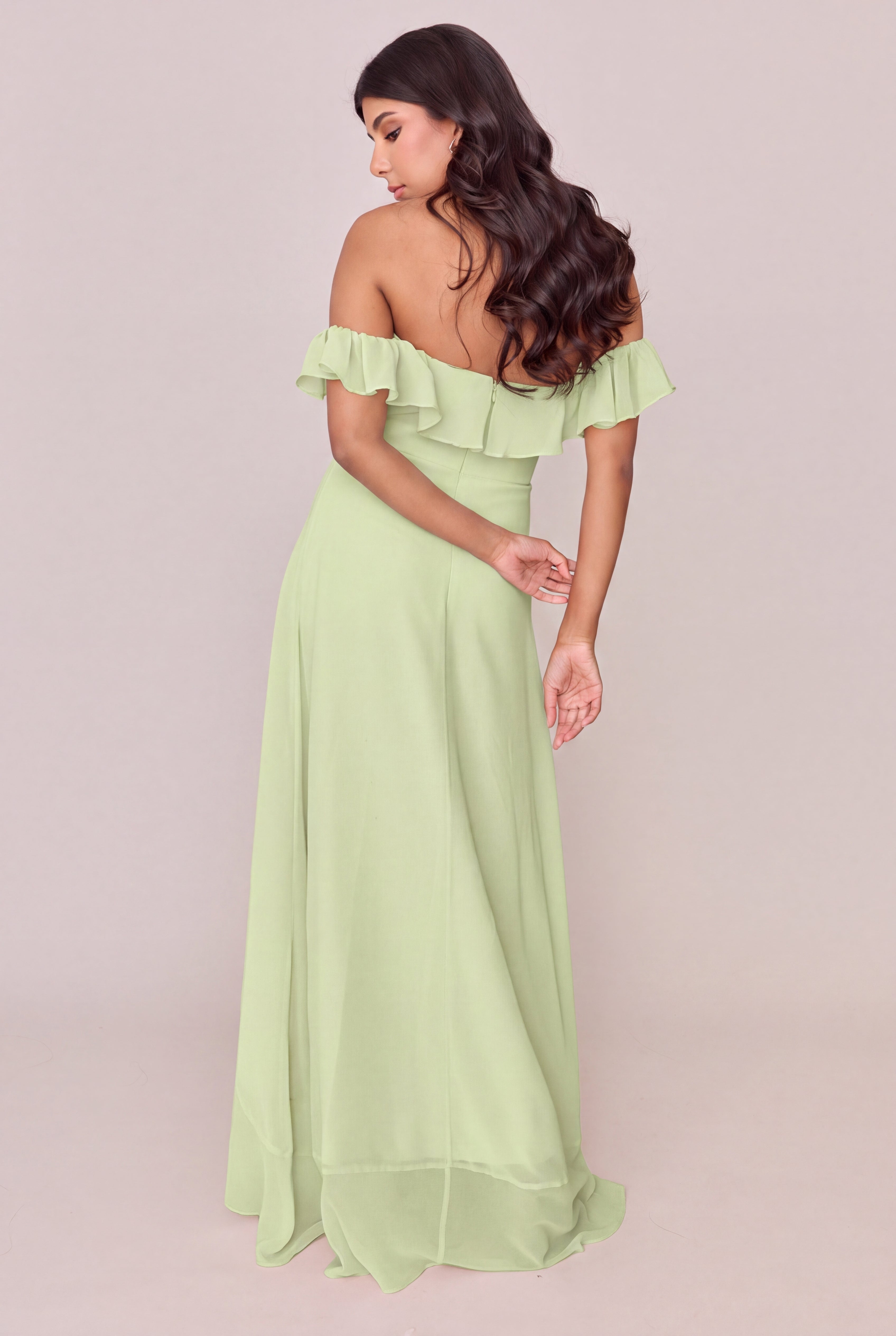 Scarlet Chiffon Dress