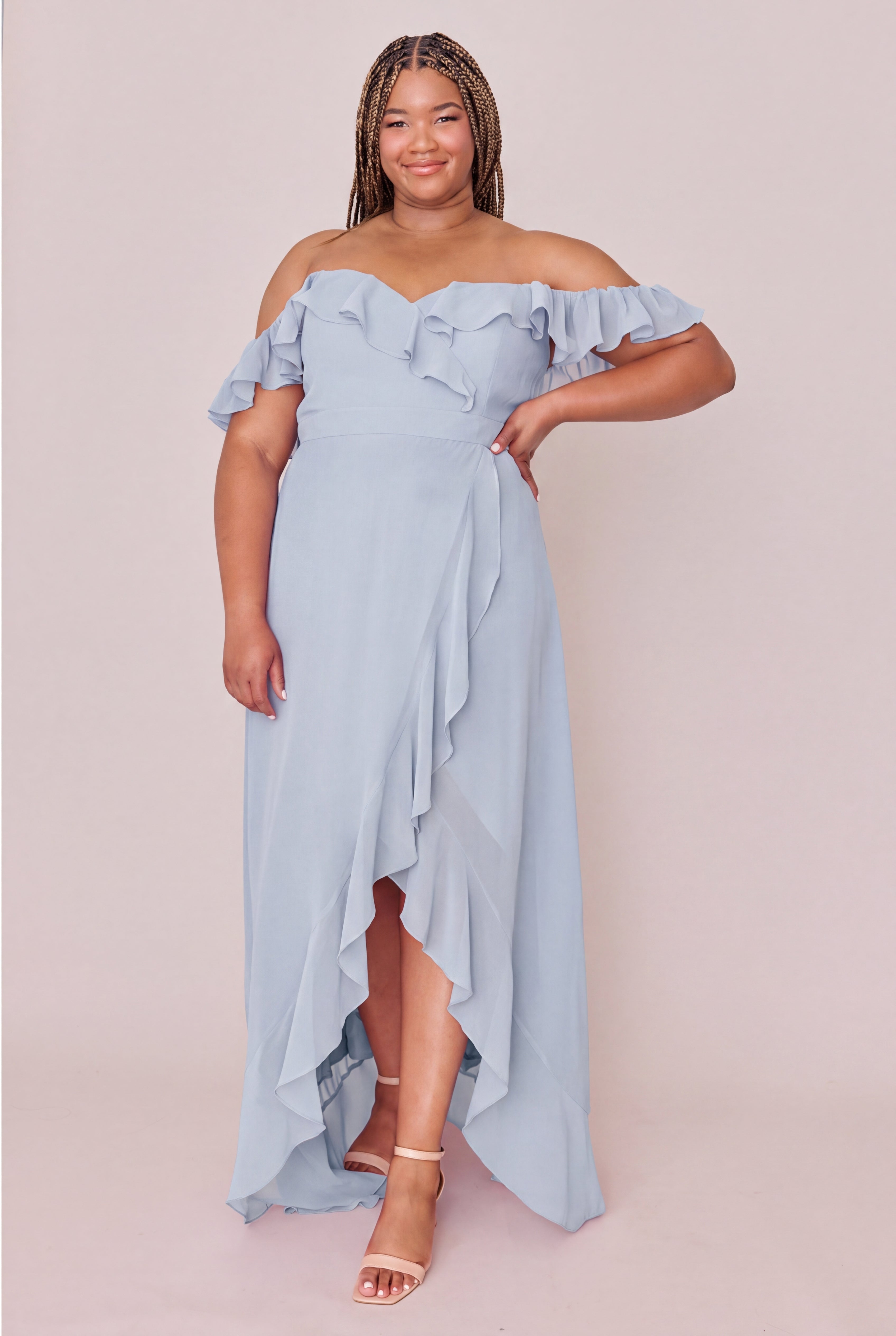 Scarlet Chiffon Dress