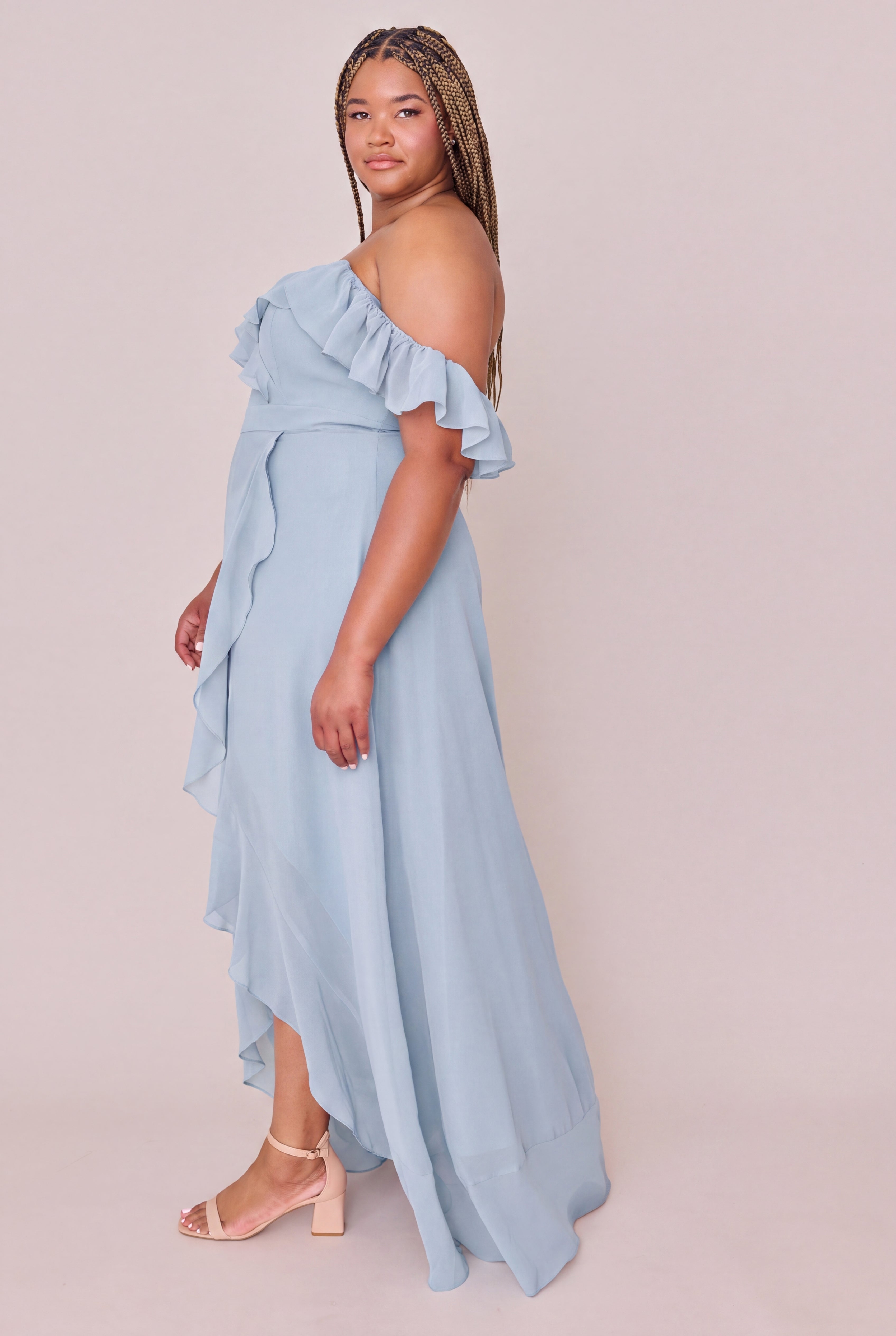 Scarlet Chiffon Dress