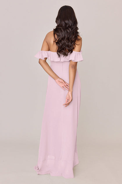Scarlet Chiffon Dress | Made To Order | Baby Pink