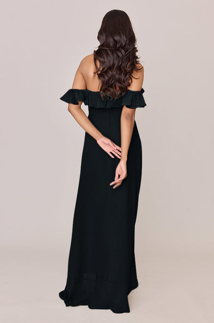 Scarlet Chiffon Dress | Made To Order | Black