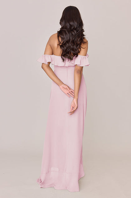 Scarlet Chiffon Dress | Made To Order | Blush Pink