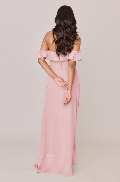 Scarlet Chiffon Dress | Made To Order | Blushing Bride