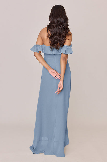 Scarlet Chiffon Dress | Made To Order | French Blue