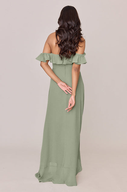 Scarlet Chiffon Dress | Made To Order | Moss
