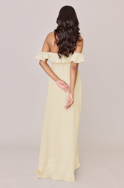 Scarlet Chiffon Dress | Made To Order | Yellow