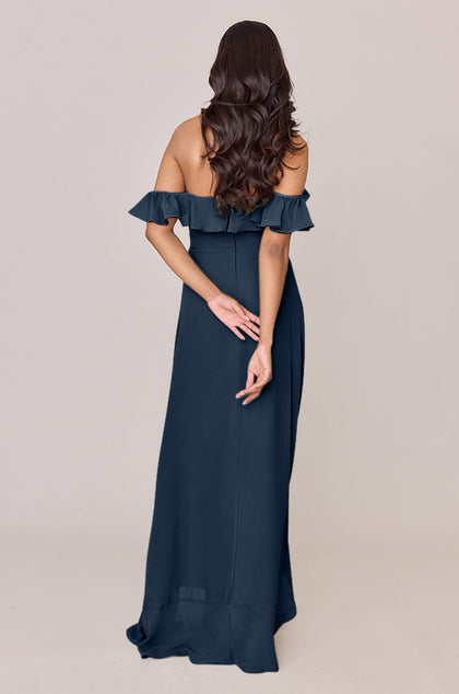 Scarlet Chiffon Dress | Made To Order | Romantic Blue