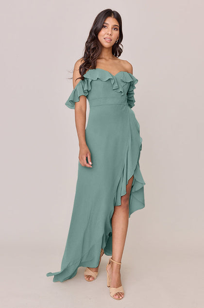 Scarlet Chiffon Dress | Made To Order | Rosemary