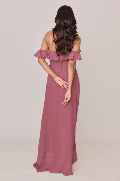 Scarlet Chiffon Dress | Made To Order | Rosewood