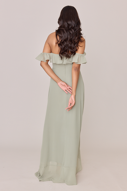 Scarlet Chiffon Dress | Made To Order | Silver Sage