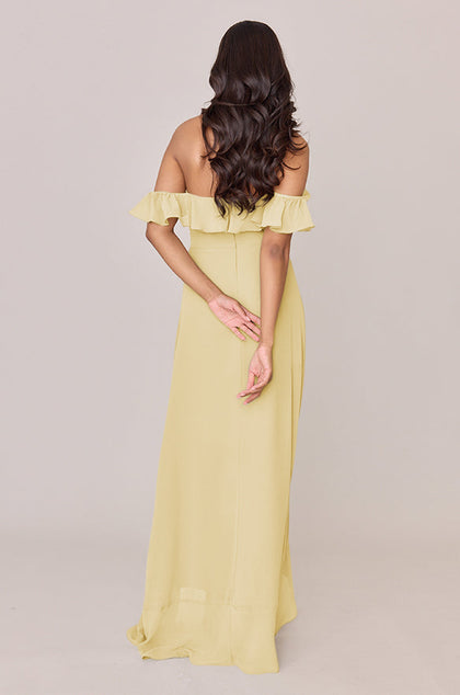 Scarlet Chiffon Dress | Made To Order | Yellow