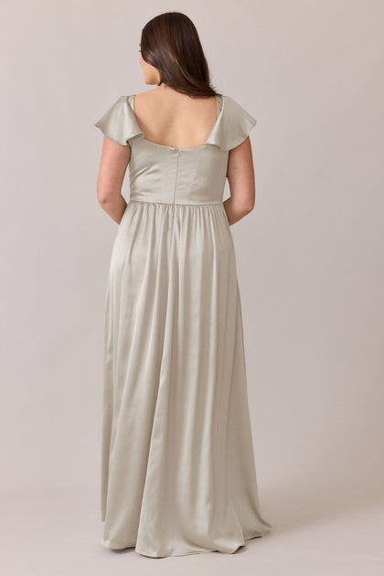 Selma Satin Dress | Made To Order | Soft Champagne