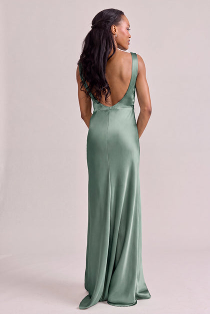 Serena Satin Dress | Made To Order | Rosemary