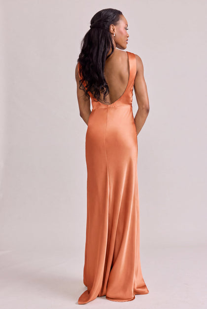orange gold bridesmaid dresses Dresses: Rust to Terracotta dusty orange bridesmaid dresses