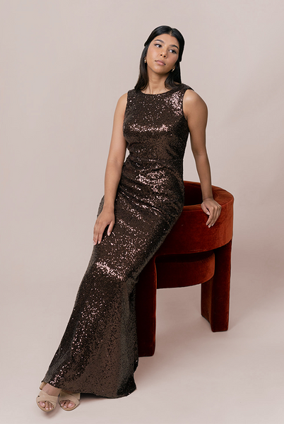 Serena Sequin Dress | Made To Order Cabernet Serena Sequin Dress | Made To Order Cabernet