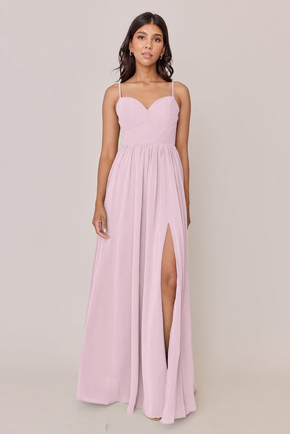 Serenity Chiffon Dress | Made To Order | Baby Pink