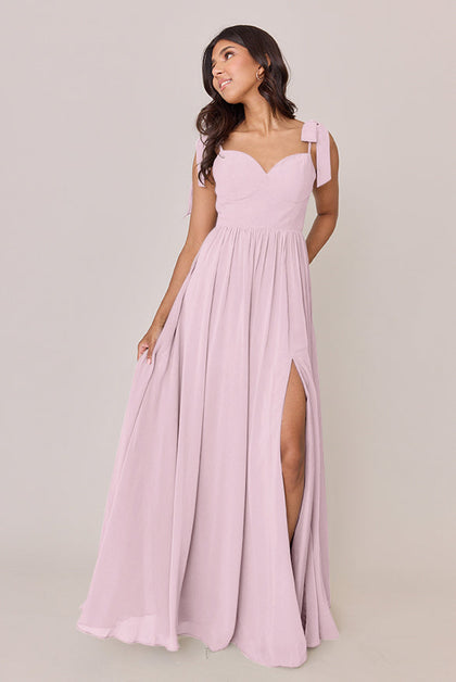 Serenity Chiffon Dress | Made To Order | Baby Pink