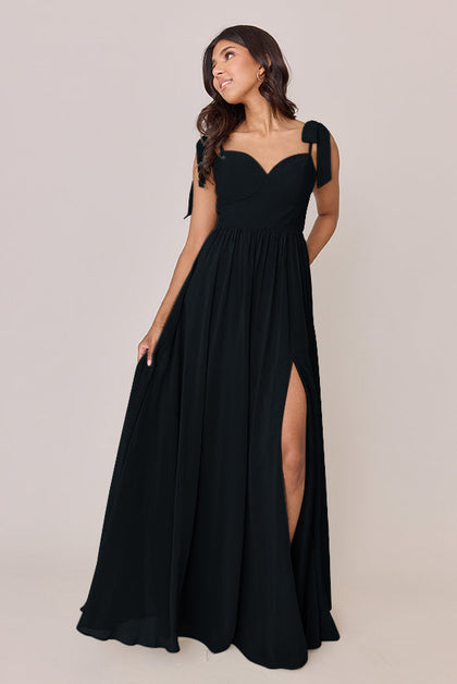 Serenity Chiffon Dress | Made To Order | Black