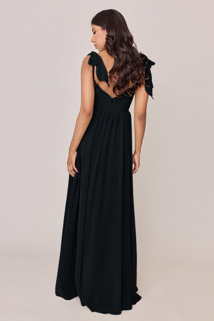 Serenity Chiffon Dress | Made To Order | Black