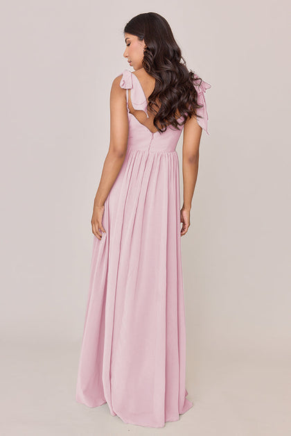 Serenity Chiffon Dress | Made To Order | Blush Pink