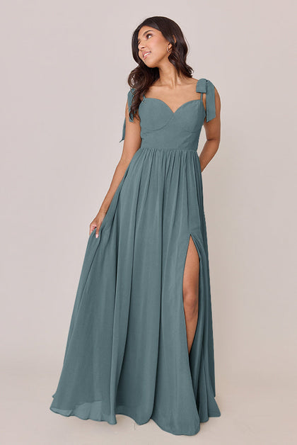 Serenity Chiffon Dress | Made To Order | Eucalyptus