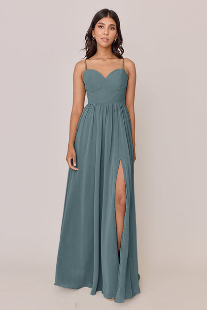 Serenity Chiffon Dress | Made To Order | Eucalyptus