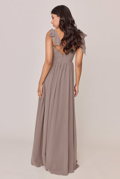 Serenity Chiffon Dress | Made To Order | Latte