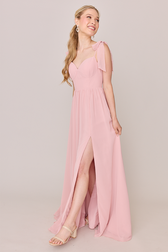Serenity Rose Quartz Bridesmaid Dresses Serenity Chiffon Dress