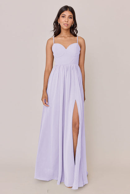 Serenity Chiffon Dress | Made To Order | Light Lavender