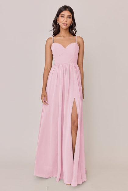 Serenity Chiffon Dress | Made To Order | Perfect Pink