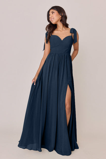 Serenity Chiffon Dress | Made To Order | Romantic Blue