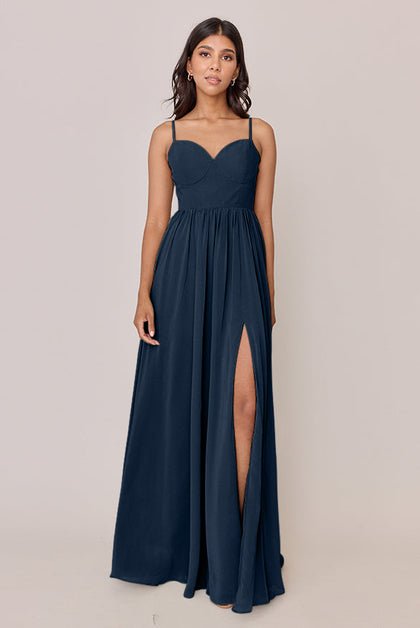 Serenity Chiffon Dress | Made To Order | Romantic Blue