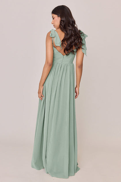 Serenity Chiffon Dress | Made To Order | Sage