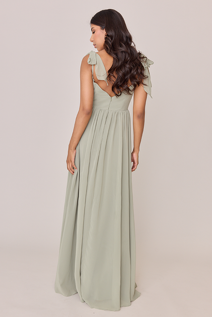 Serenity Chiffon Dress | Made To Order | Sage