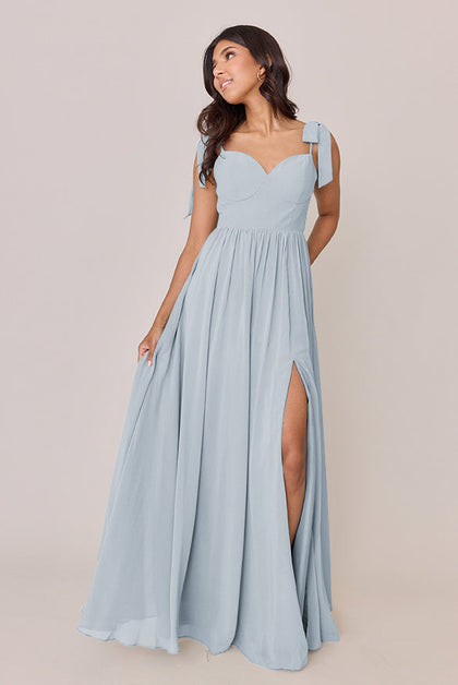 Serenity Chiffon Dress | Made To Order | Sky Blue