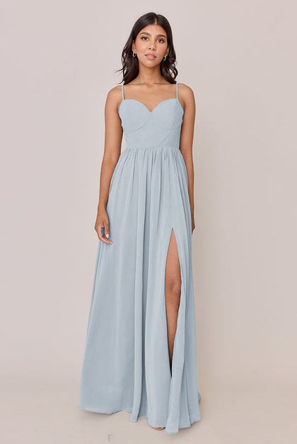 Serenity Chiffon Dress | Made To Order | Sky Blue