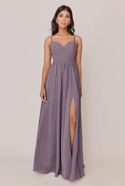 Serenity Chiffon Dress | Made To Order | Wisteria
