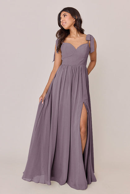 Serenity Chiffon Dress | Made To Order | Wisteria