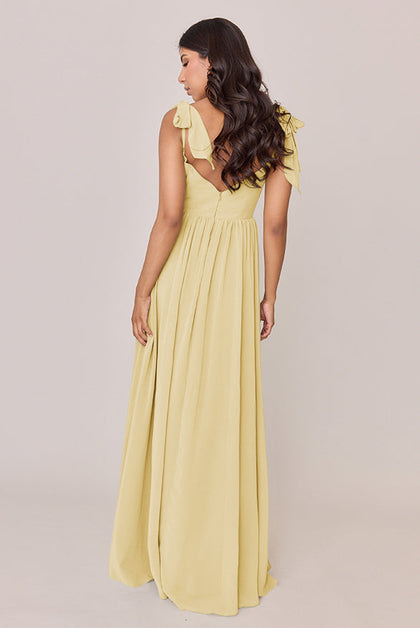 Serenity Chiffon Dress | Made To Order | Yellow