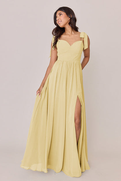 Serenity Chiffon Dress | Made To Order | Yellow