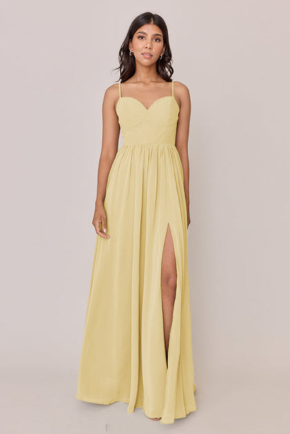 Serenity Chiffon Dress | Made To Order | Yellow