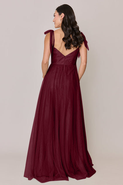 Serenity Tulle Dress | Made To Order | Cabernet