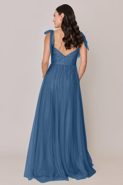 Serenity Tulle Dress | Made To Order | Dusty Blue