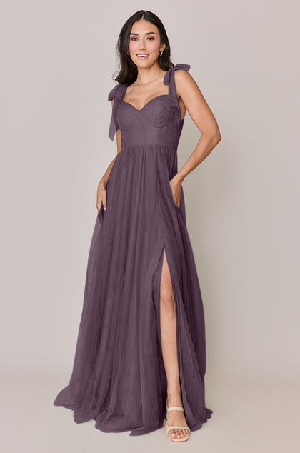 Serenity Tulle Dress | Made To Order | Dusty Purple