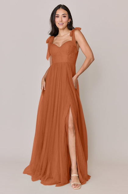 Serenity Tulle Dress | Made To Order | Rust
