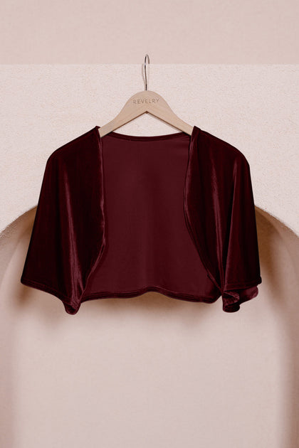Velvet Shawl | Made To Order | Burgundy
