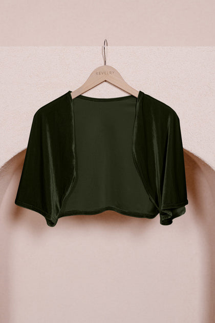 Velvet Shawl | Made To Order | Olive