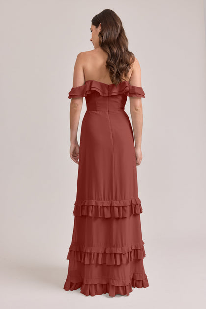 Shea Chiffon Dress | Made To Order | Cinnamon Rose