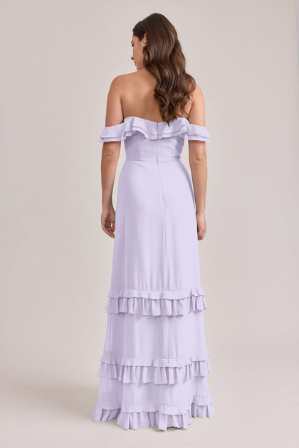 Shea Chiffon Dress | Made To Order | Light Lavender